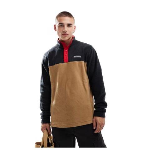 Columbia Steens Mountain II half snap fleece in brown 134785287