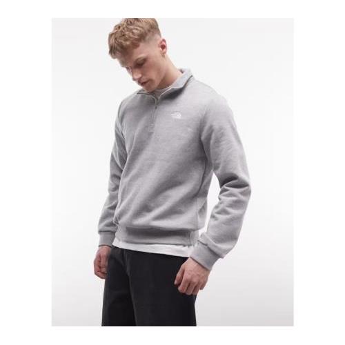 The North Face Evolution Simple Dome quarter zip in gray 149789296