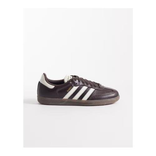 adidas Originals Samba OG sneakers with crochet detail in dark brown 153759437