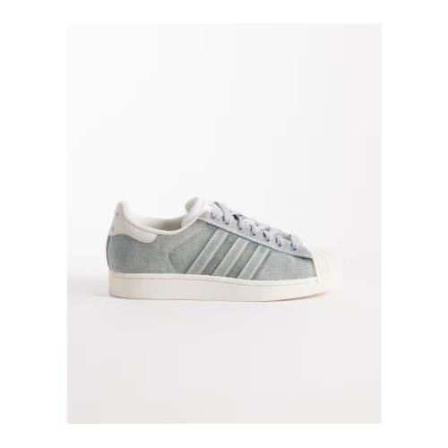 adidas Originals Superstar II sneakers in blue denim 153682729