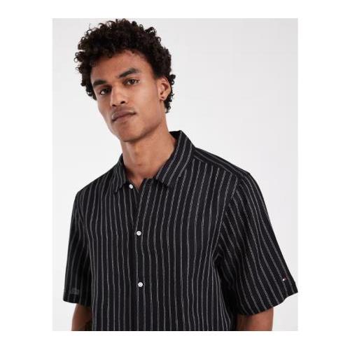 Tommy Hilfiger linen blend shirt in black - part of a set 154168249