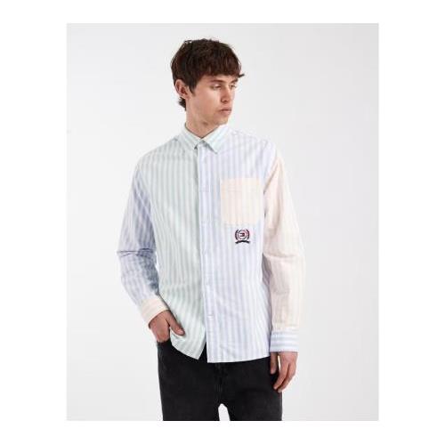 Tommy Jeans oxfor_d shirt in blue & green stripes 154147648