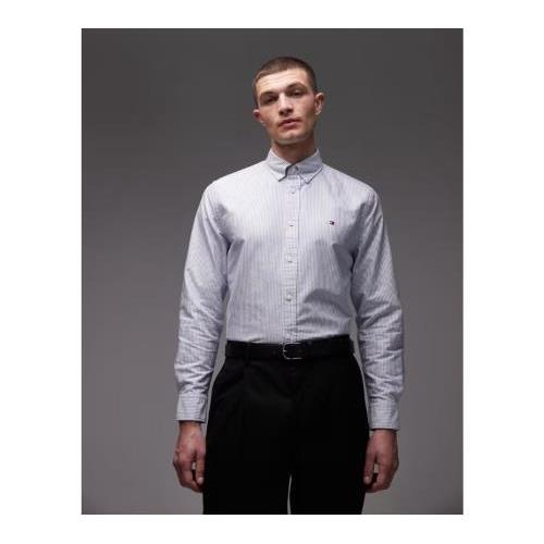 Tommy Hilfiger heritage long sleeve oxfor_d shirt in light blue 151484296